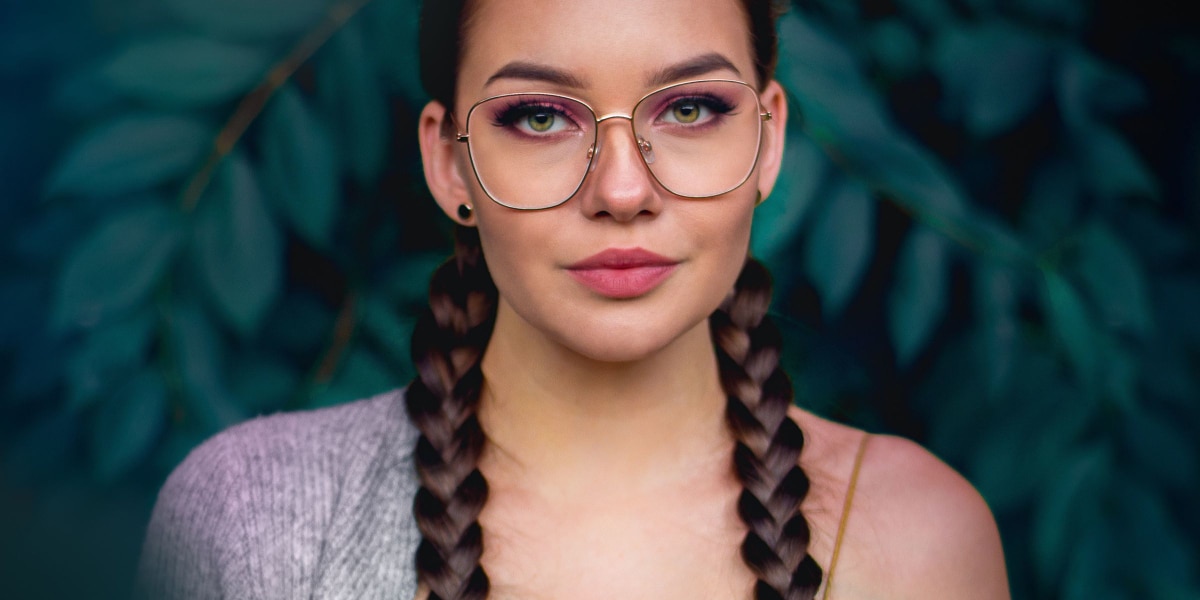 Image of braided pigtails hairstyle for nurses
