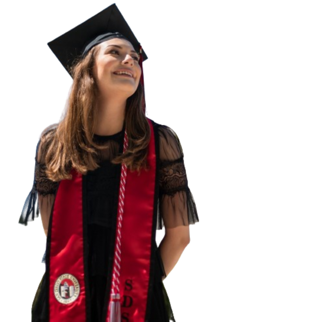 Nursing student graduating